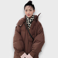 Lorven – Long hooded puffer coat