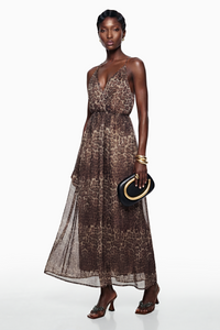 Peregrine Brown Leopard Print Maxi Dress