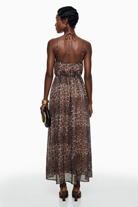 Peregrine Brown Leopard Print Maxi Dress