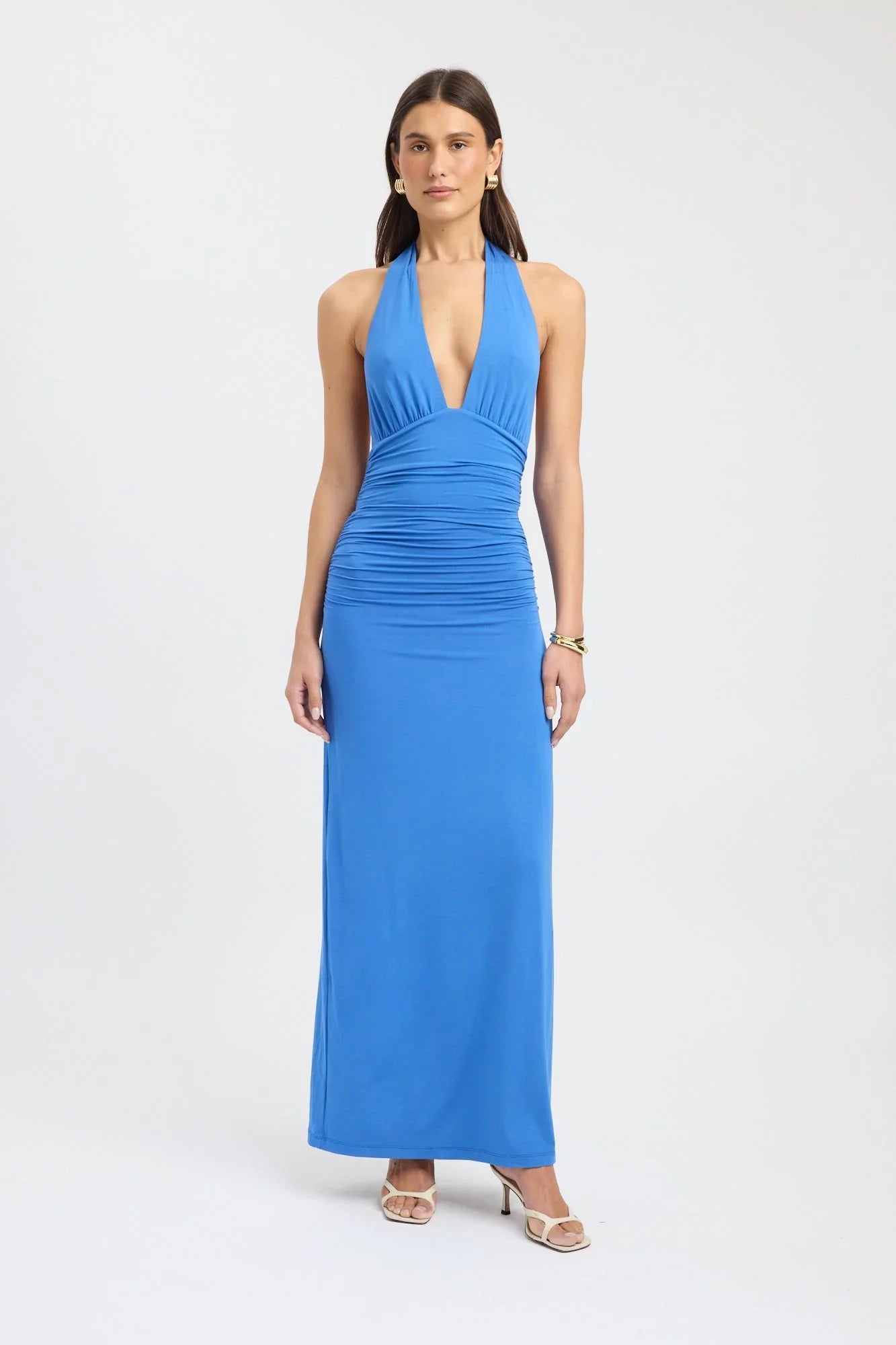 Elenya Long Dress - Azure Blue