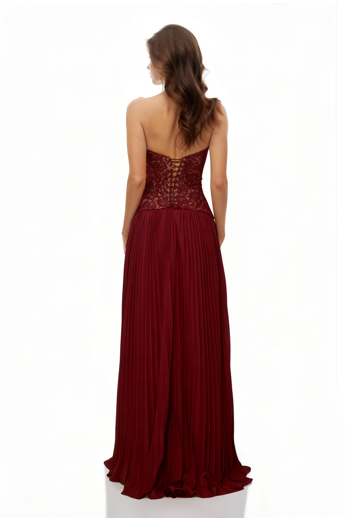 Ronja Ruby Red Corset Gown