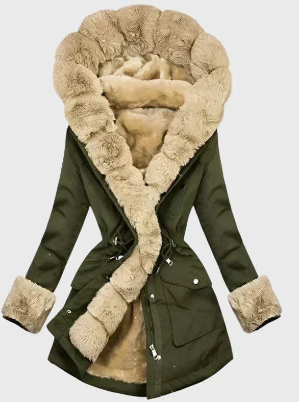 Gia – Faux Fur Trim Winter Jacket