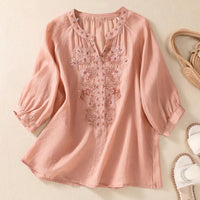 Sophie™ Embroidered Cotton Floral Blouse