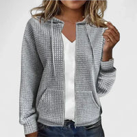 Ilyrana – Textured Zip Hoodie
