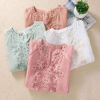 Sophie™ Embroidered Cotton Floral Blouse