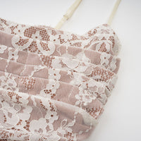 Valérie white floral lace mesh maxi dress