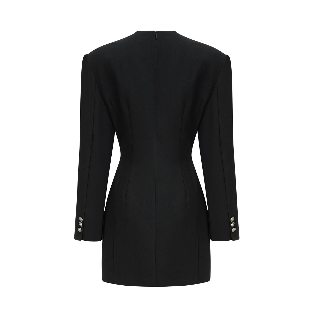 Magali black hourglass mini dress