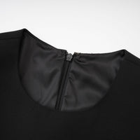 Magali black hourglass mini dress