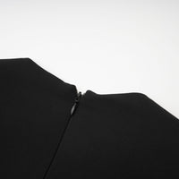 Magali black hourglass mini dress