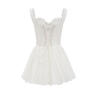 Camille white corset mini dress