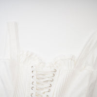 Camille white corset mini dress
