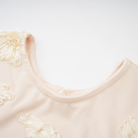 Nalini floral-embroidered open-back dress