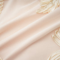 Nalini floral-embroidered open-back dress