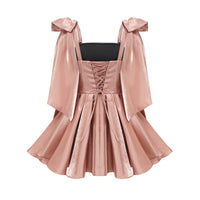Catiana bow-detail flared dress