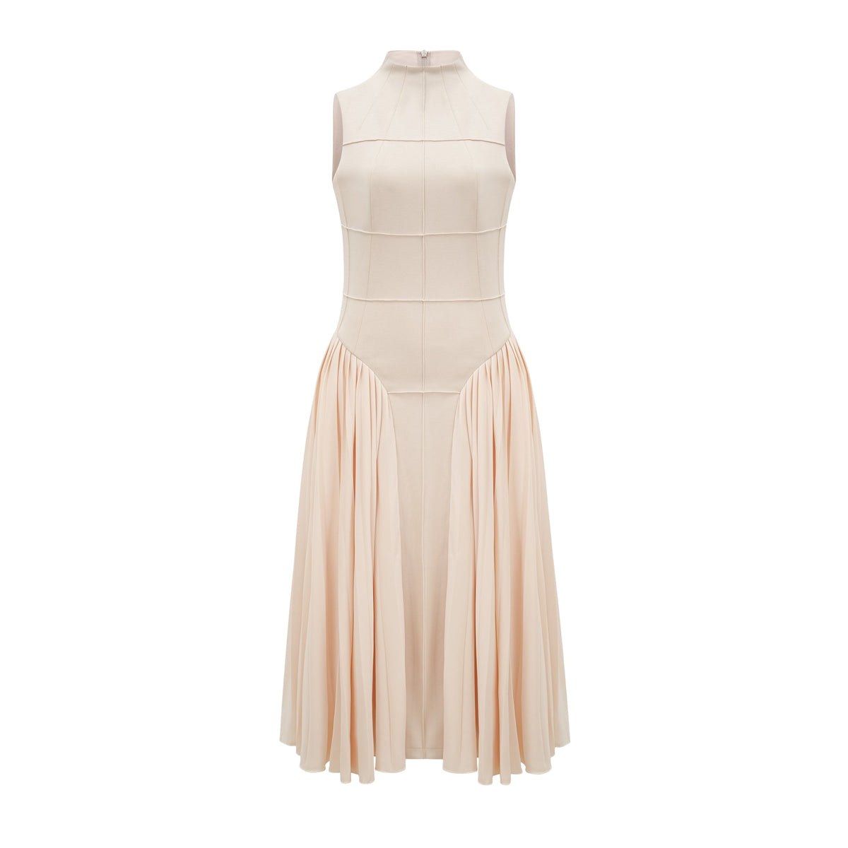 Safiya sleeveless pleated dress