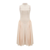 Safiya sleeveless pleated dress