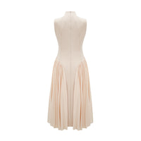 Safiya sleeveless pleated dress