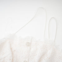 Cyrielle corded lace tiered mini dress