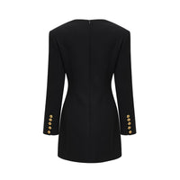 Céline black long-sleeved dress