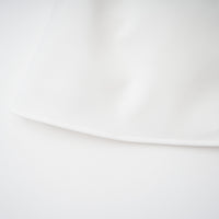 Sarah White Cinched Waist Mini Dress with Cape