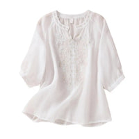 Sophie™ Embroidered Cotton Floral Blouse