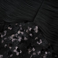 Siphokazi Black Halterneck Embellished Corset Maxi Gown