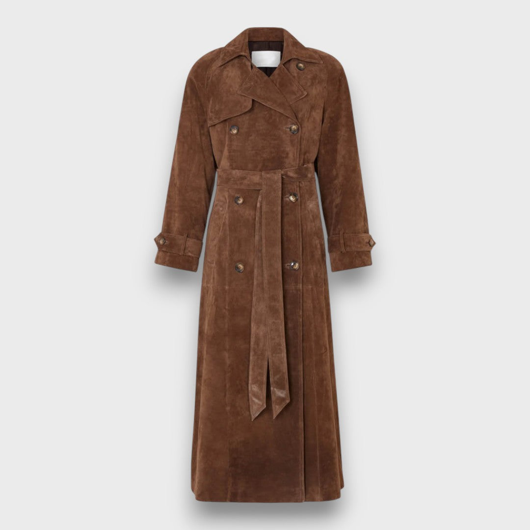 Marceline – Suede Trench Coat