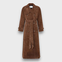 Marceline – Suede Trench Coat