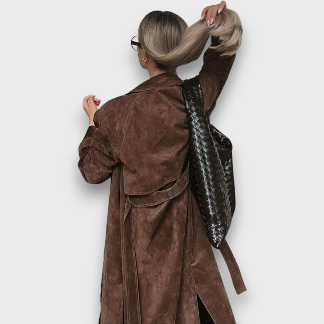 Marceline – Suede Trench Coat