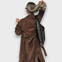 Marceline – Suede Trench Coat
