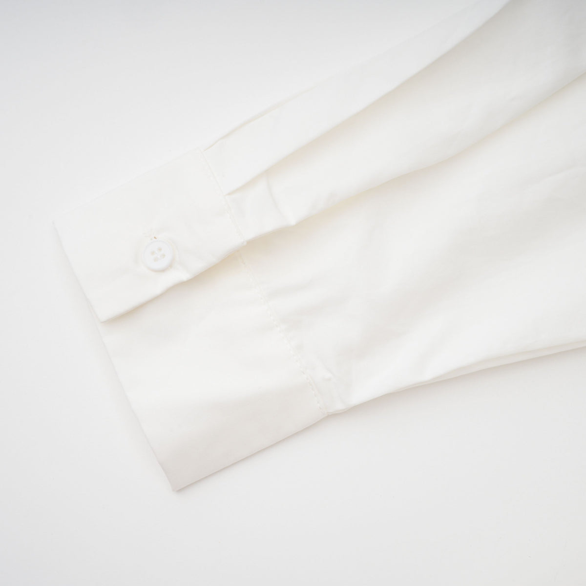 Tímea White Asymmetrical Mini Shirt Dress