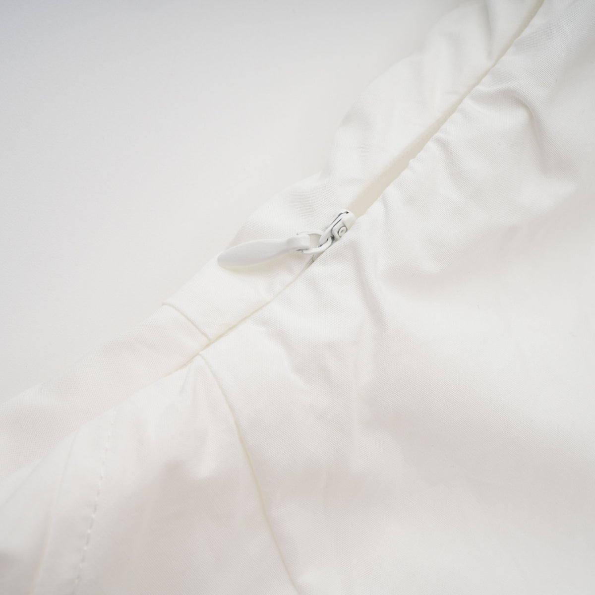 Tímea White Asymmetrical Mini Shirt Dress