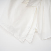 Tímea White Asymmetrical Mini Shirt Dress