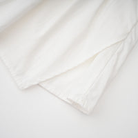 Tímea White Asymmetrical Mini Shirt Dress