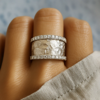 Elovia – Hammered Silver Ring