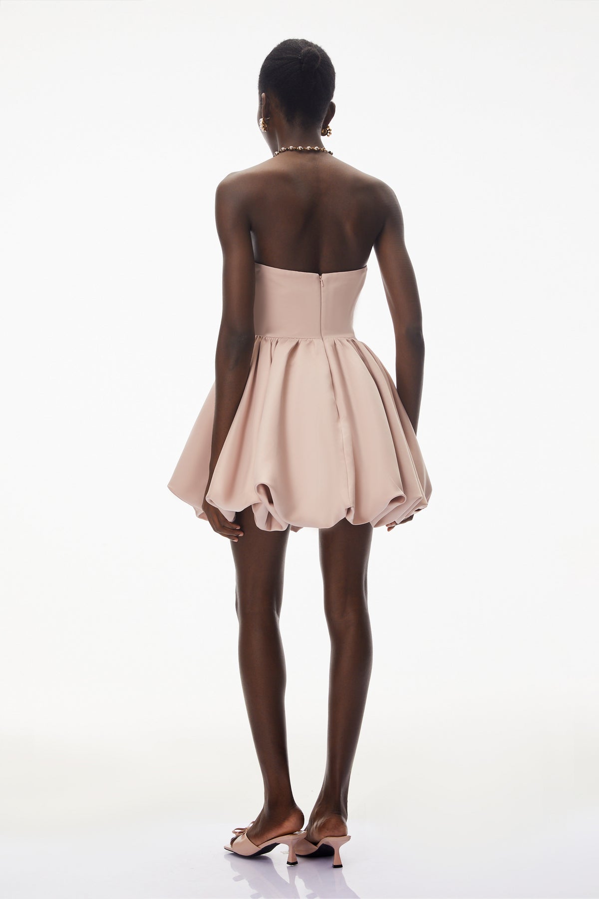 Willow Pink Off Shoulder Mini Dress with 3D Petals