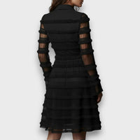 Parisa – Sheer Fringe Midi Dress