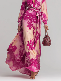 Olivia - Elegant Floral Maxi Dress