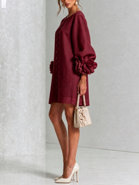 Floral Button-down Mini Dress