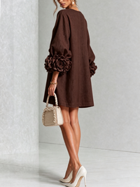 Floral Button-down Mini Dress