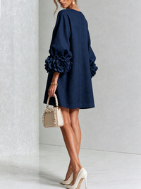 Floral Button-down Mini Dress