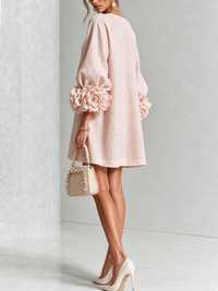 Floral Button-down Mini Dress