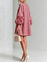 Floral Button-down Mini Dress
