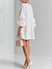 Floral Button-down Mini Dress