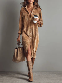Calista | Soft-Touch Button-Down Midi Dress - Bundle Deal
