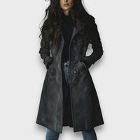 Irenelle – Long Vegan Suede Coat