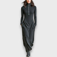 Lunerai – Zip-Neck Maxi Dress