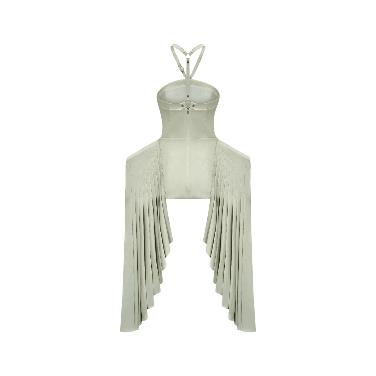 Michel layered-hemline mini dress
