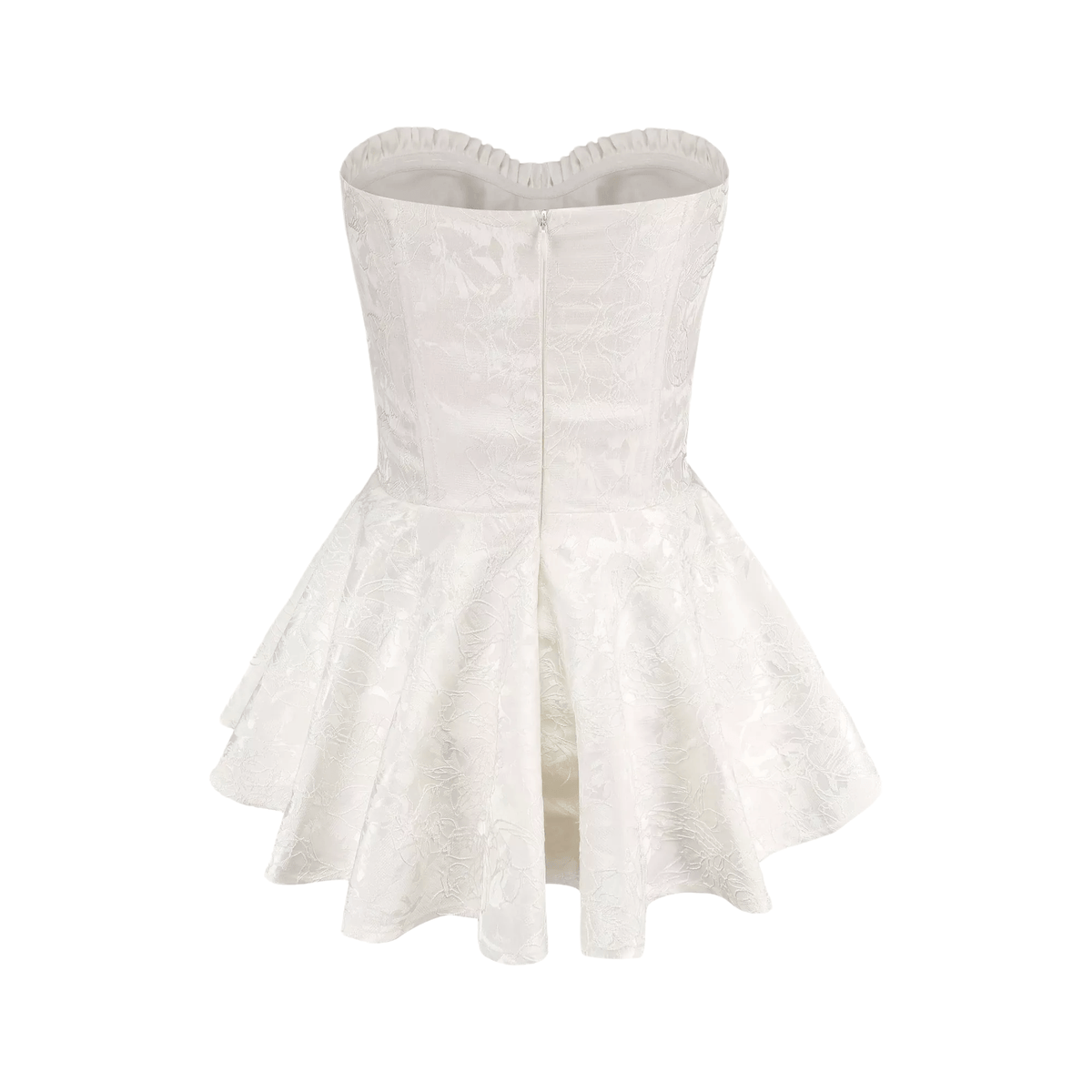 Airina lace-embroidered flared mini dress
