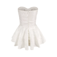 Airina lace-embroidered flared mini dress